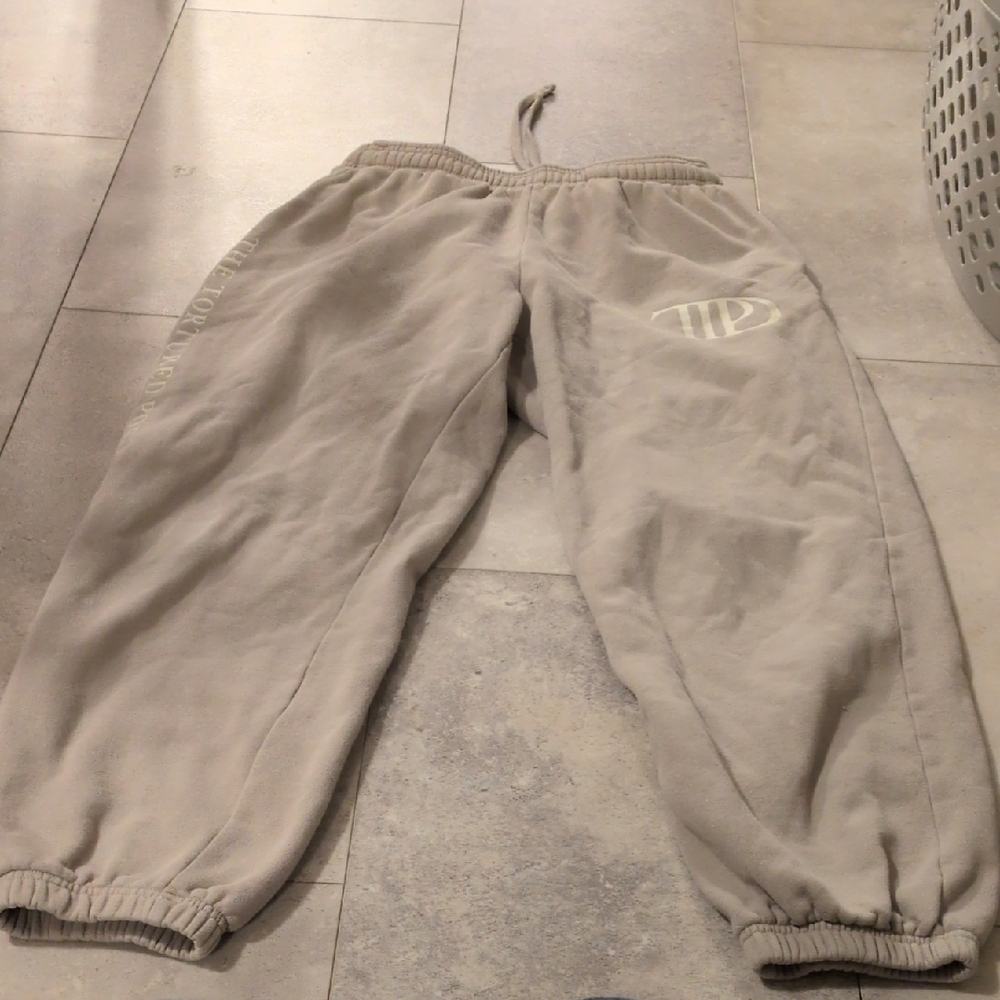 Taylor Swift Official Tortured Poets Department Beige Sweatpants